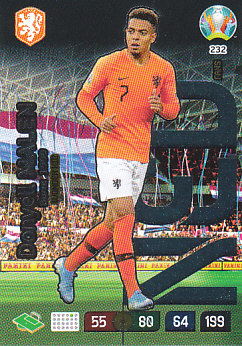 Donyell Malen Netherlands Panini UEFA EURO 2020 FANS - Wonderkid #232